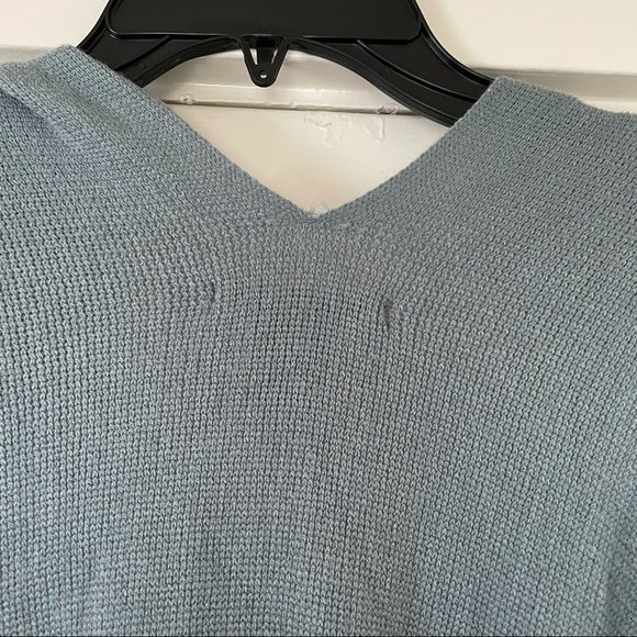 BCBG Maxazria Fringe Wrap  One Size Fits All Blue - Picture 6 of 11